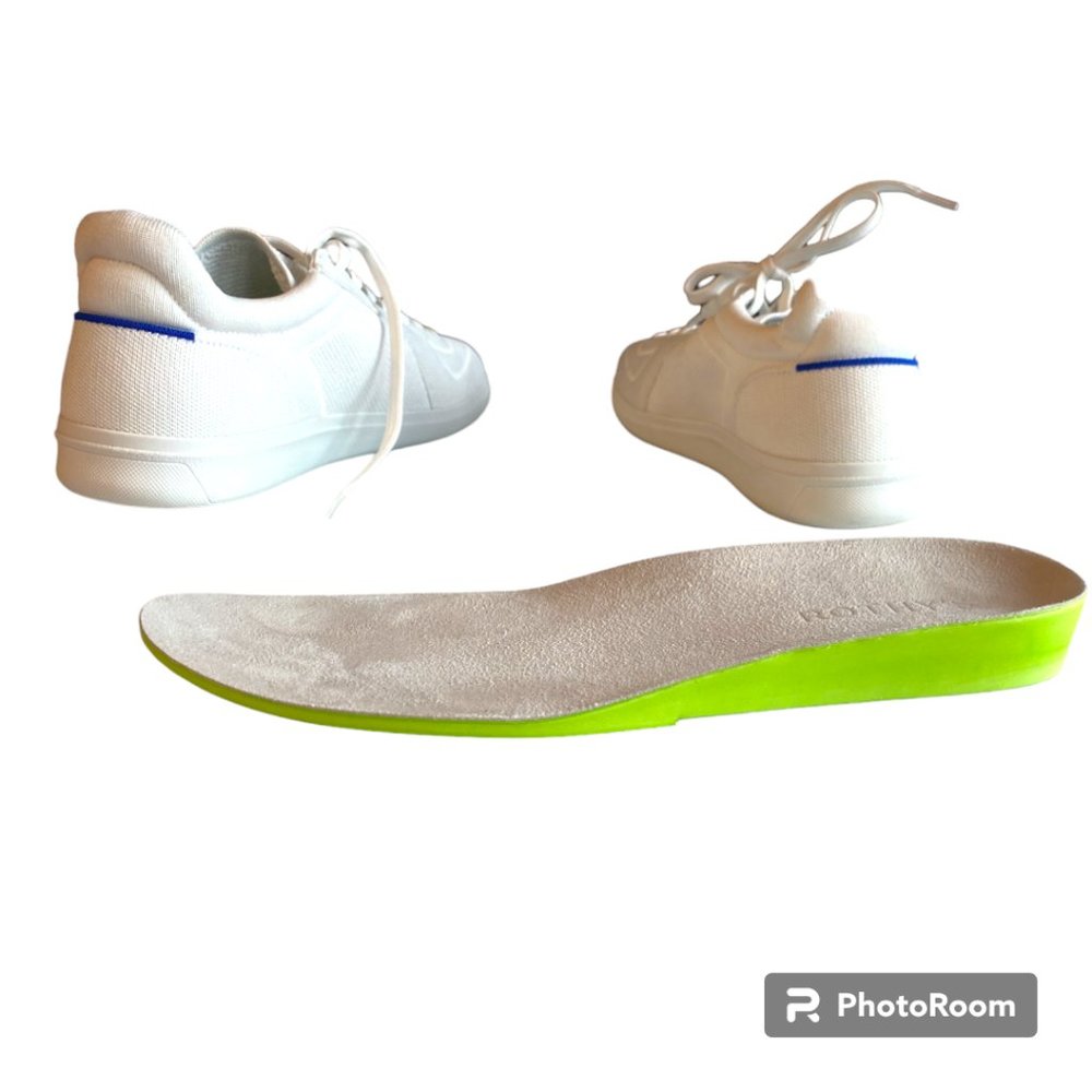Rothy's RS01 The Sneaker Bright White NWOB Men's sz 10 - Picture 9 of 11